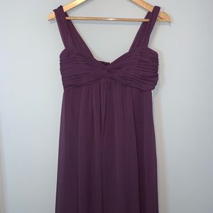 NWT plum floor length bridesmaid dress size 2